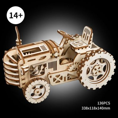 Robotime Rokr 3D Holzpuzzle Traktor 135 Teile