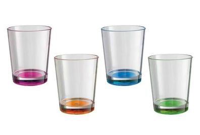 Brunner Trinkglas Multiglass Color Antislip 4er Set