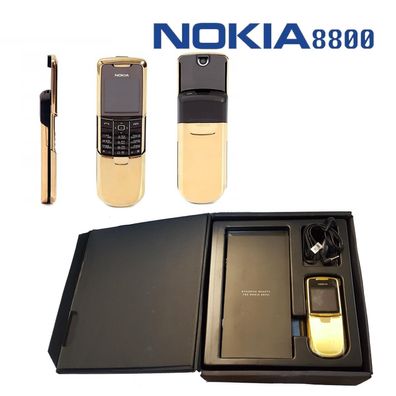 Nokia 8800 Slider Telefone Handy Mobiltelefon Gold Sim Frei