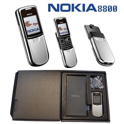 Nokia 8800 Slider Telefone Handy Mobiltelefon Silber Sim Frei