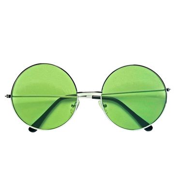 Brille 70er Jahre mit grünen Gläsern