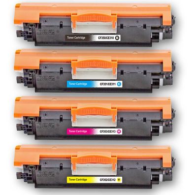 D&C 4 Tonerset für HP Color LaserJet Pro CP1000 Series Tonerkassette kompatibel ...
