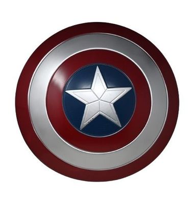 Rubies - Captain America Schild Kostümzubehör rot-blau-Weiss Accessoire * A
