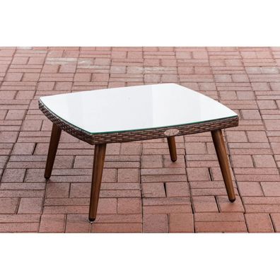 Tisch Ameland Flachrattan 30 cm (Farbe: braun-meliert)