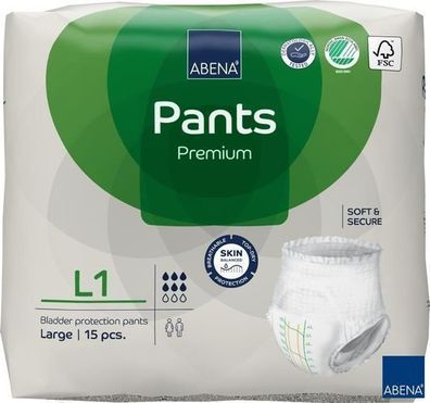ABENA Pants L1 Inkontinenz Windeln Slip Für Erwachsene Männer Frauen 15 Stück