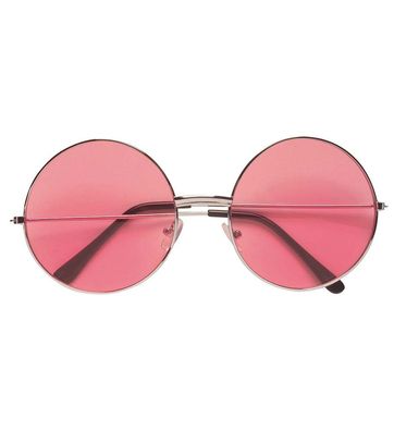 Brille Nickel groß rosa