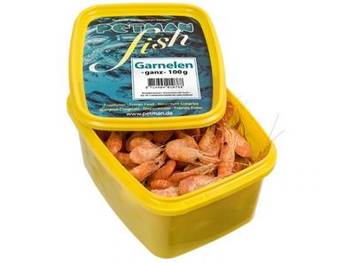 Petman fish Garnelen ganz Fischfutter tiefgekühlt 100 g (Inhalt Paket: 8 Stück)