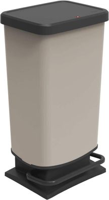 Mülleimer ROTHO , Treteimer Küche 40l Abfall Behälter mit Fußpedal 40 L