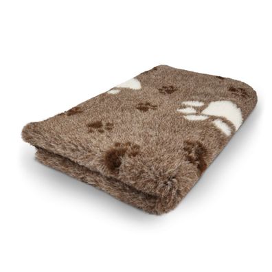 Vet Bed Hundedecke Hundebett Schlafplatz 100 x 75 cm braun beige dunkelbraun