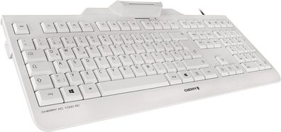 Tastatur , weiß DE, Kabel Tastatur, USB, CHERRY KC 1000 SC