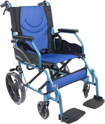 Rollstuhl Transitrollstuhl, Mobiclinic Rollstuhl mit Bremse Sitzfläche 46cm,