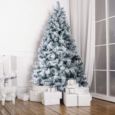 Uten Weihnachtsbaum Künstl. 150cm Schnee 500 Spitzen + Christbaumständer (Gr. 150 cm)