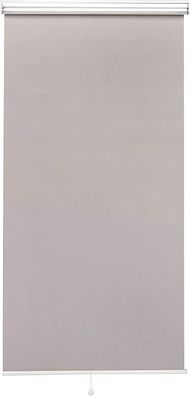 Amazon Basics Verdunkelungsrollo ohne Zugkette, ohne Bohren, 65 x 150 cm, Grau