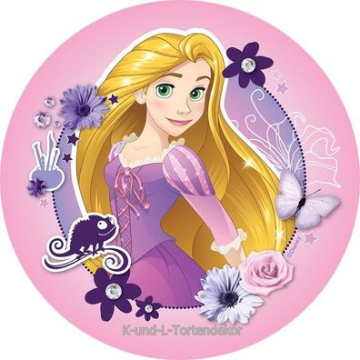 Tortenaufleger Prinzessin Rapunzel Dekoration Oblatenpapier Geburtstag Party # 2