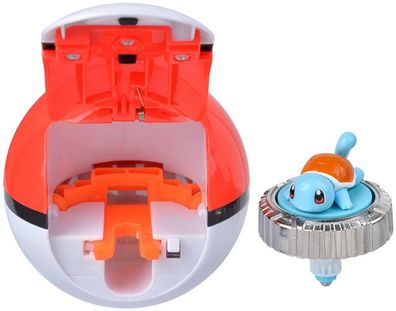 Schiggy Spielzeug mit Drehung Pokéball Poké-Balls Pokémon Kampfspitze Figur Pokemon