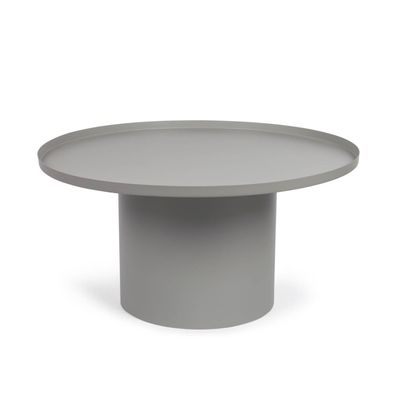 Beistelltisch Fleksa rund aus Metall grau Ø 72 cm