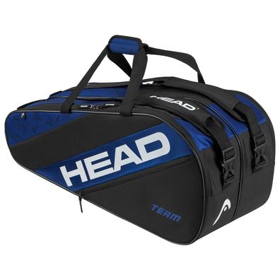 Head Team Racquet Bag L Black/ Blue Tennistasche Schlägertasche