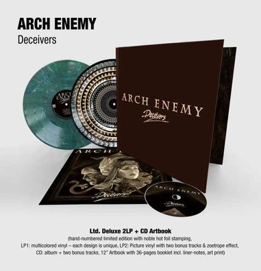 Arch Enemy - Deceivers (Limited Deluxe Multicolored Vinyl + Zoetrope Vinyl + CD ...