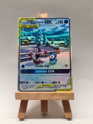 Handmade Pokemon Custom Card GX Tagteam Pinga und Plinfa / Piplup