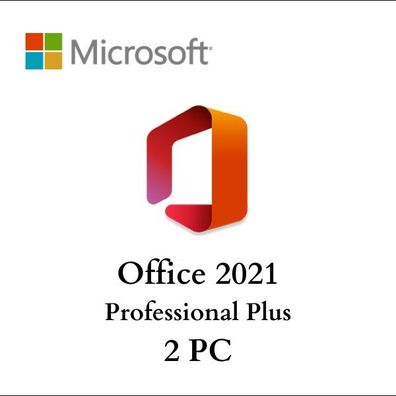 MS Office 2021 Professional Plus 2 PC Vollversion kein ABO Blitzversand