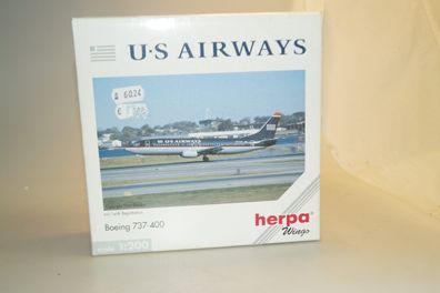 1:200 Herpa Wings 550185 US Airways Boeing 737-400, neuw./ ovp