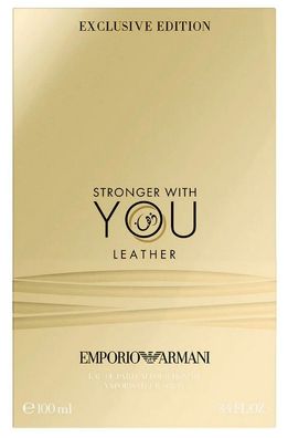 Emporio Armani Stronger With You Leather 100 ml Eau de Parfum Spray Herren
