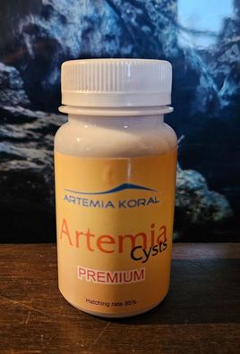 Artemia Koral - Artemia Eier Premium 95% Schlupf - 50g Dose Aquarium