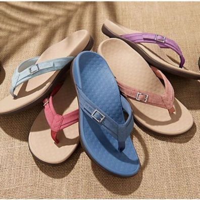 Damen Sommer Flat Arch Support Sandalen Comfy Flip Flops Damen Hausschuhe Schuhe