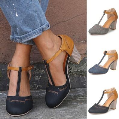 Frauen Hadelandalen Sommer Mode Sandale Damen Nicht -Slip Buro T-Strap Schuhe