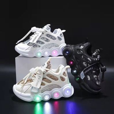 Kinder Kinder Jungen Madchen LED Turnschuhe Schuhe leuchtend aufleuchtend Turnschuhe