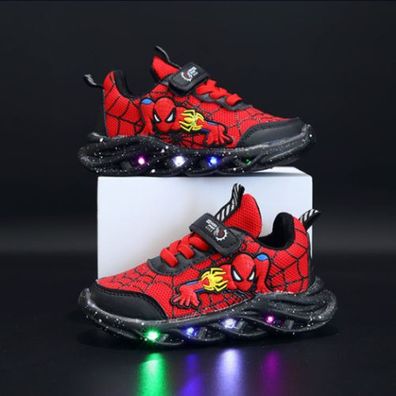 Jungen Led Light Up Schuhe Trainer Kinder Leuchtende Blinkende Sneaker Schuhe