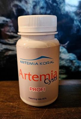 Artemia Koral - Artemia Eier Profi 90% Schlupf - 50g Dose Aquarium