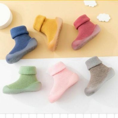 DE Baby Kleinkind Anti-Rutsch Winter Stiefel Baumwolle Socken Schuhe @1