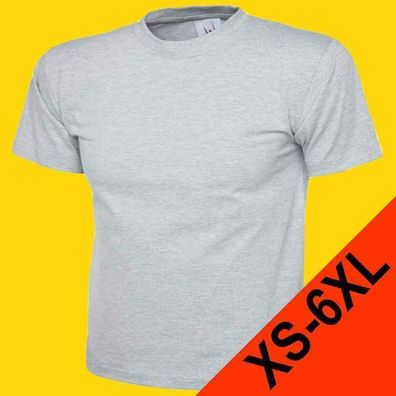 Unisex T-Shirt UC301 Uneek 100% Baumwolle 180g/ m² grau (Gr. XS-6XL)