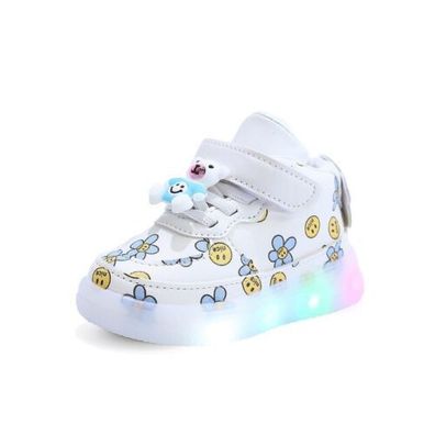 Baby Jungen Madchen aufleuchtende leuchtende Schuhe Kleinkind Kinder Turnschuhe LED F