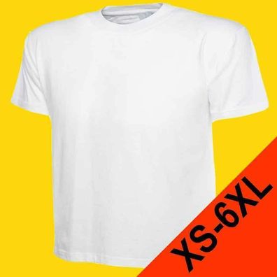 Unisex T-Shirt UC301 Uneek 100% Baumwolle 180g/ m² weiß (Gr. XS-6XL)