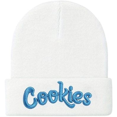 Cookies Weiß-Blaue Beanie Mütze - Fashion Mützen Caps Snapbacks Kappen Hüte Hats