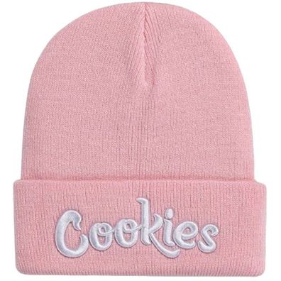 Cookies Rosa-Weiße Beanie Mütze - Fashion Mützen Caps Snapbacks Kappen Hüte Hats