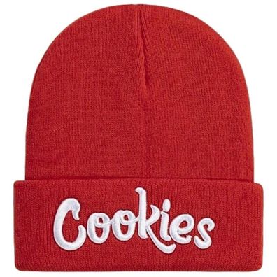 Cookies Rot-Weiße Beanie Mütze - Fashion Mützen Caps Snapbacks Kappen Hüte Hats