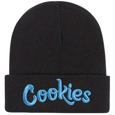 Cookies Schwarz-Blaue Beanie Mütze - Fashion Mützen Caps Snapbacks Kappen Hüte Hats
