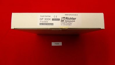 jR Richter Elektotechnik Austrittsfilter GF300K - P15/350S