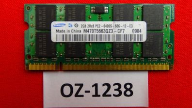 2x 2GB Samsung M470T5663QZ3-CF7 6400S 4GB DDR2 SODIMM 800MHz RAM Kit