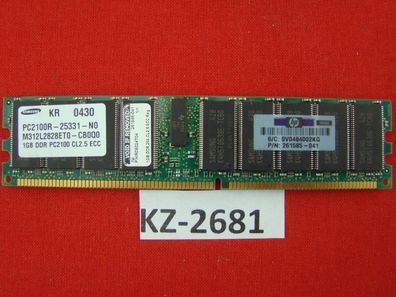 1GB Samsung M312L2828ET0-CB0 ECC-Speicherriegel PC-2100R DDR RAM #KZ-2681