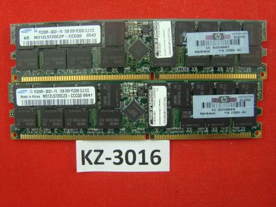 4GB HP 373030-851 Samsung M312L5720CZP-CCCQ0 PC3200R 2x2GB DDR ECC #KZ-3016