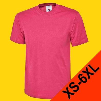 Unisex T-Shirt UC301 Uneek 100% Baumwolle 180g/ m² pink (Gr. XS-6XL)