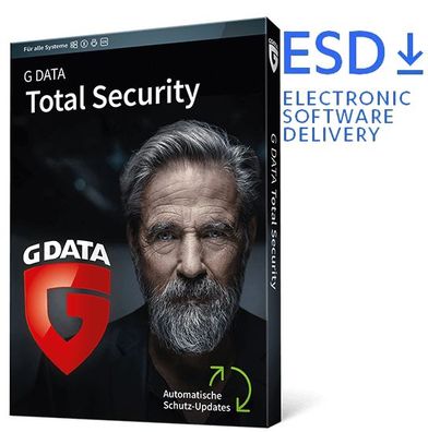 G Data Total Security|1 oder 3 Geräte|1 Jahr stets aktuell|Download|eMail|ESD