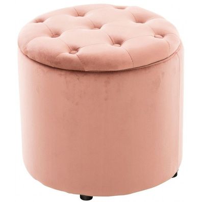 Sitzhocker Pantin Samt (Farbe: pink)