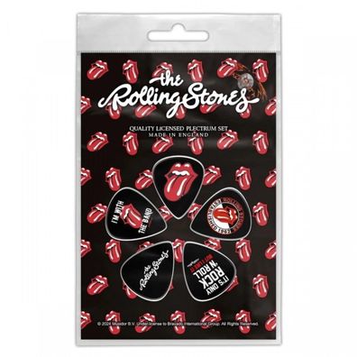 The Rolling Stones Tongue Plektrum Pack Offiziell lizensiert