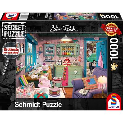 Steve Read: Secret Puzzles - Großmutters Stube (1000 Teile) - Schmidt Spiele 59653...