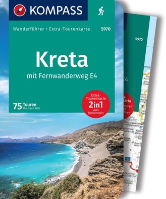Kompass Wanderf?hrer Kreta mit Weitwanderweg E4, 75 Touren mit Extra-Touren ...